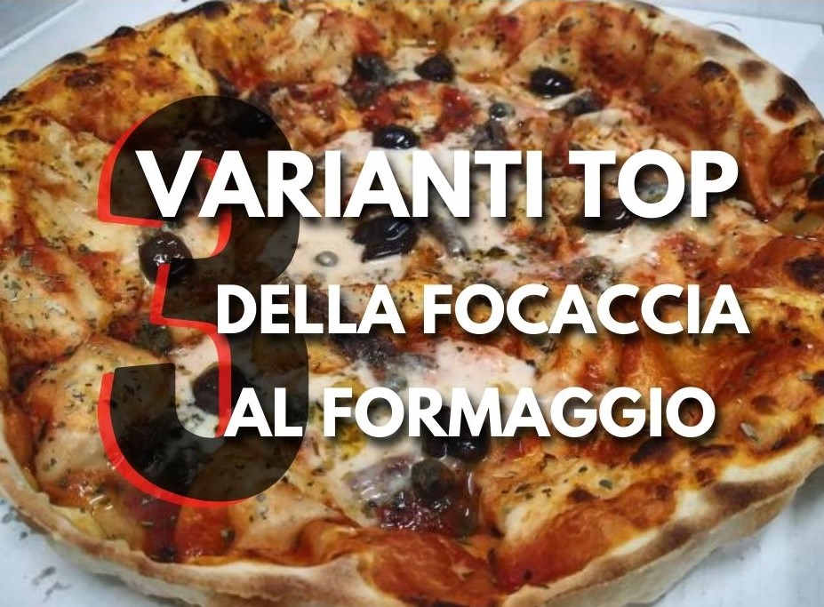 Focaccia pizzata, focaccia al formaggio