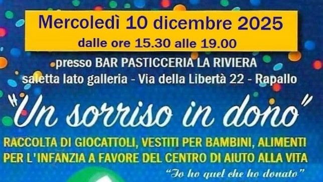 Rapallo un sorriso in dono